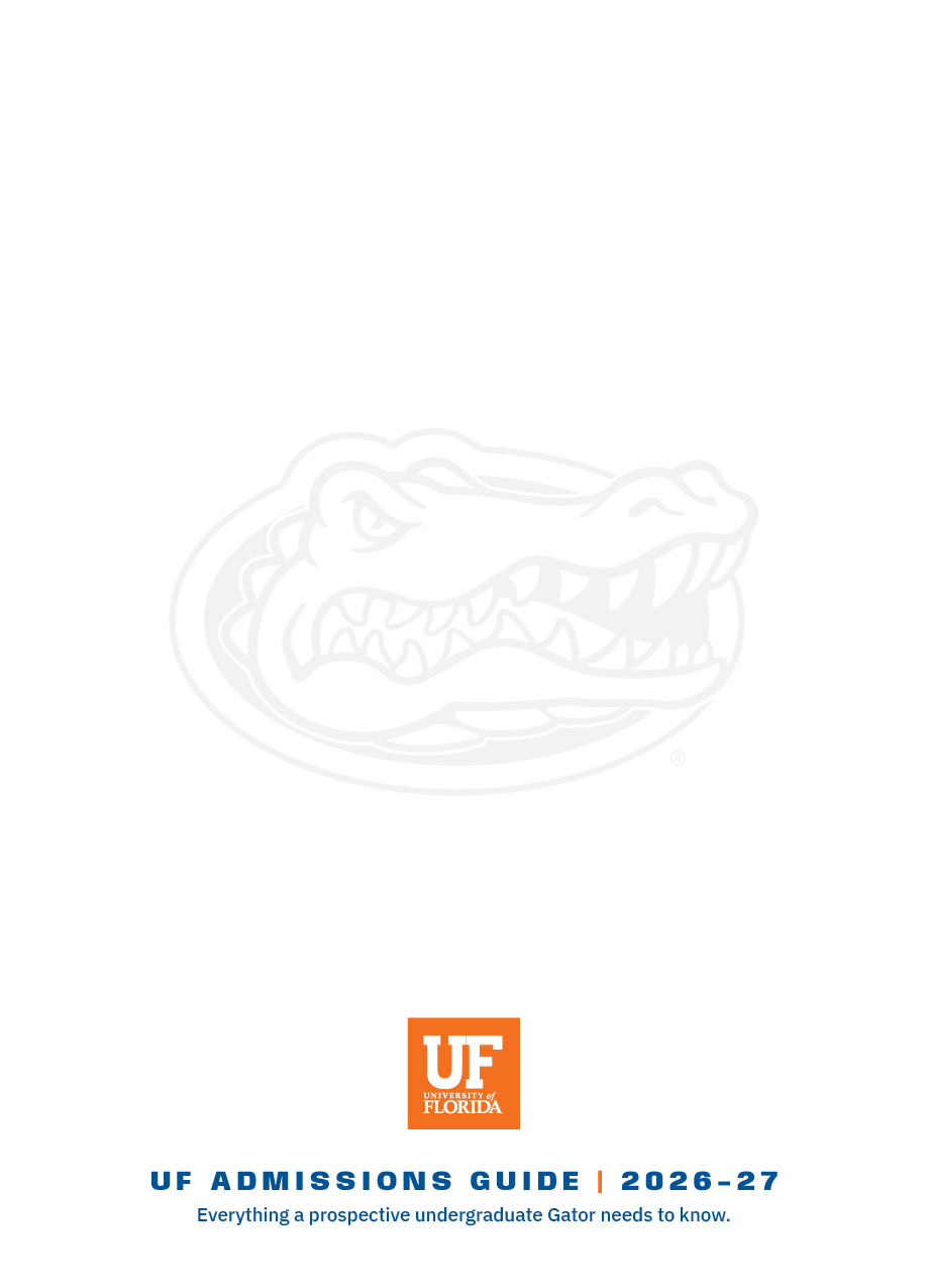 Cover of UF Admissions Guide